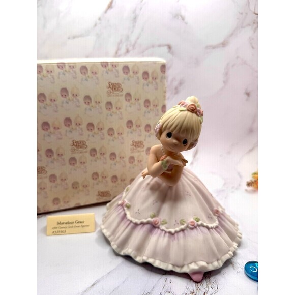 Precious Moments 1998 Marvelous Grace Century Circle Event w/Box Girl in Dress - Picture 1 of 12